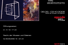 06.09.2008 - 03.10.2008: Karl Repfennig - malen mit schwarz