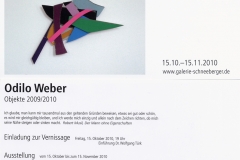 15.10.2010-15.11.2010: Odilo Weber - Objekte